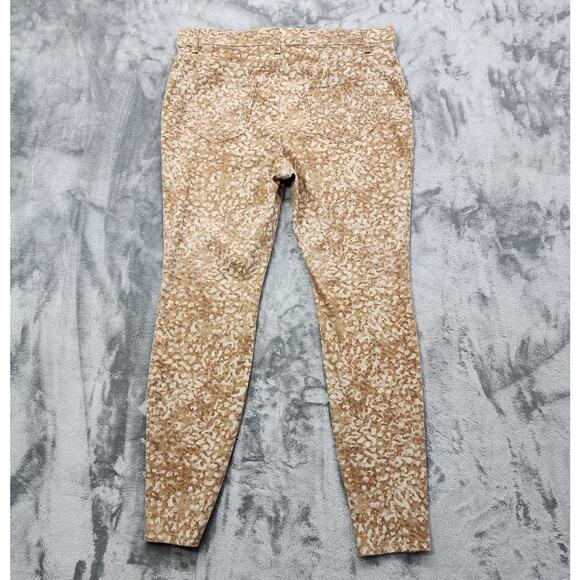 Time And Tru Jeans Womens XXL (20) Tan Animal Print High Rise Jegging Skinny - Picture 3 of 12